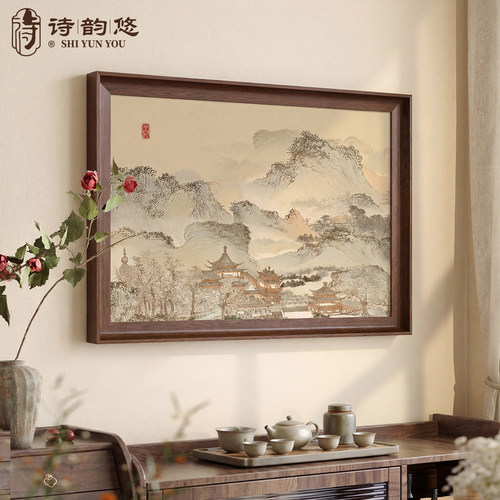 【新中式风】风景茶室书房装饰画