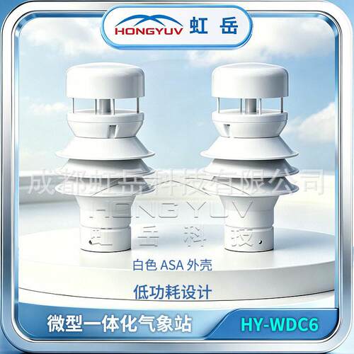 集成多环境要素超声波传感器一体化风速计自动风速检测虹岳气象仪