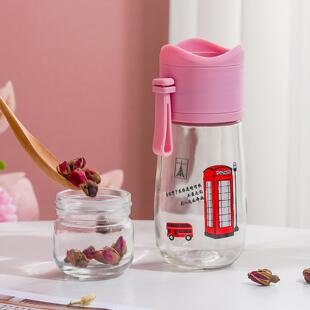 茶水分离杯子玻璃泡茶杯男女随手杯大容量办公礼品花茶水杯