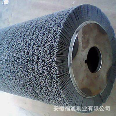 磨料丝毛刷辊碳化硅镀锌板抛光打磨去毛刺刷头滚刷研磨