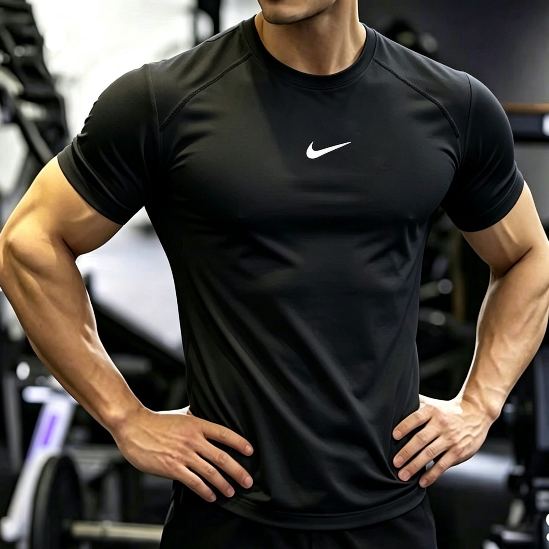 耐克NIKE冰感速干衣短袖T恤男装新款运动健身服冰丝训练服上衣