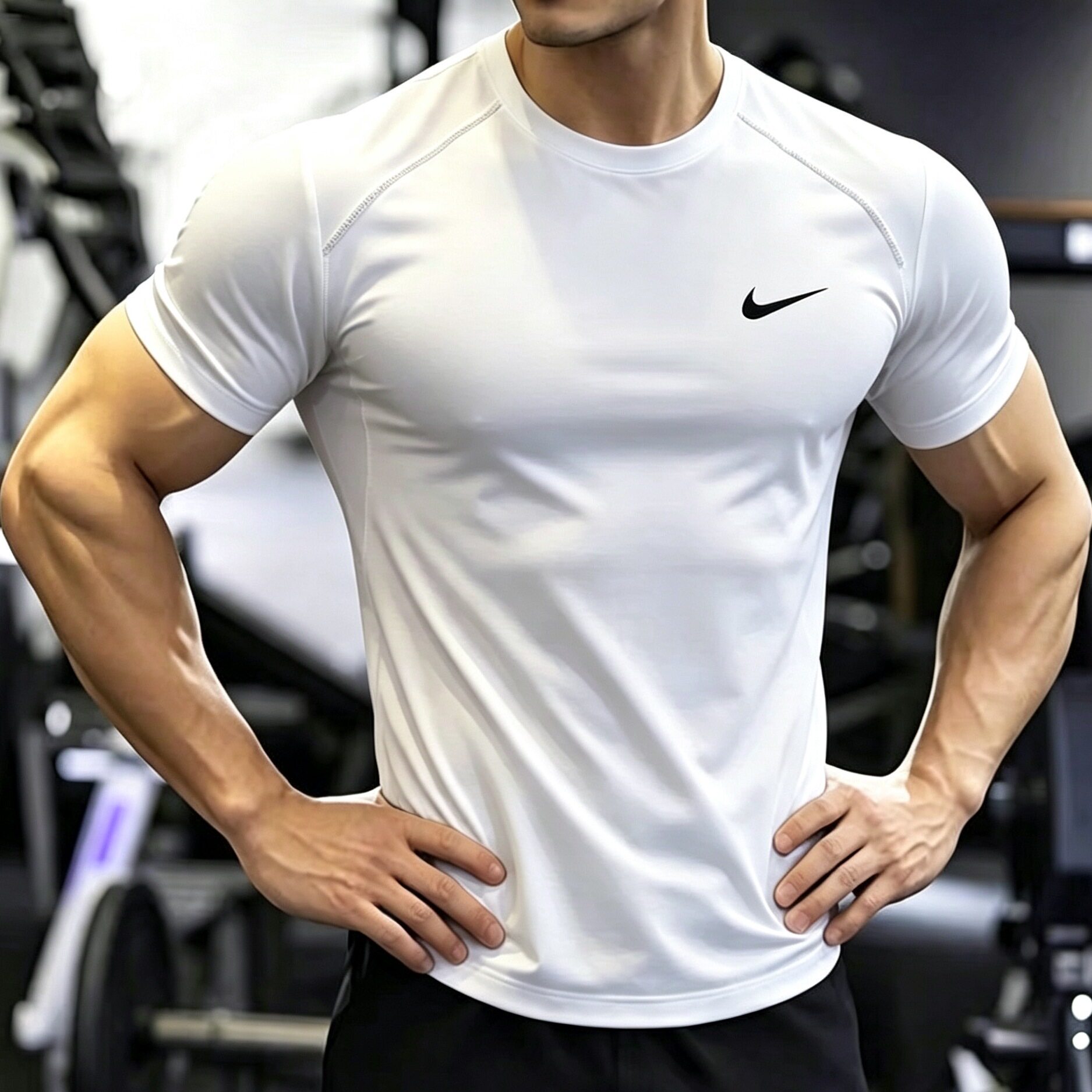 耐克NIKE速干衣短袖T恤男装新款运动健身服冰丝训练服上衣