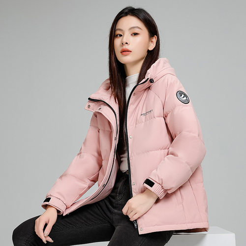 专柜同款羽绒服女短款2025冬季新款时尚蓄热小个子白鸭绒保暖外套