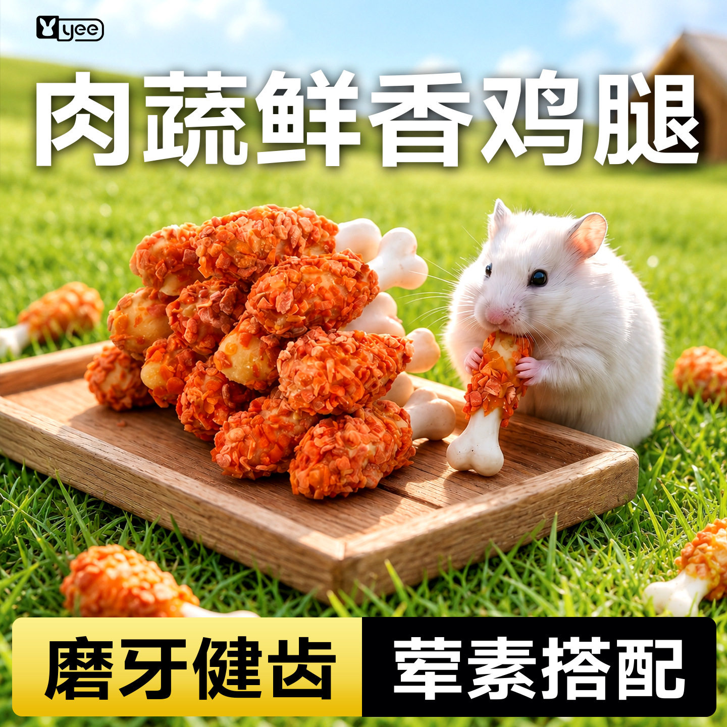yee鼠粮仓鼠磨牙棒零食营养鼠