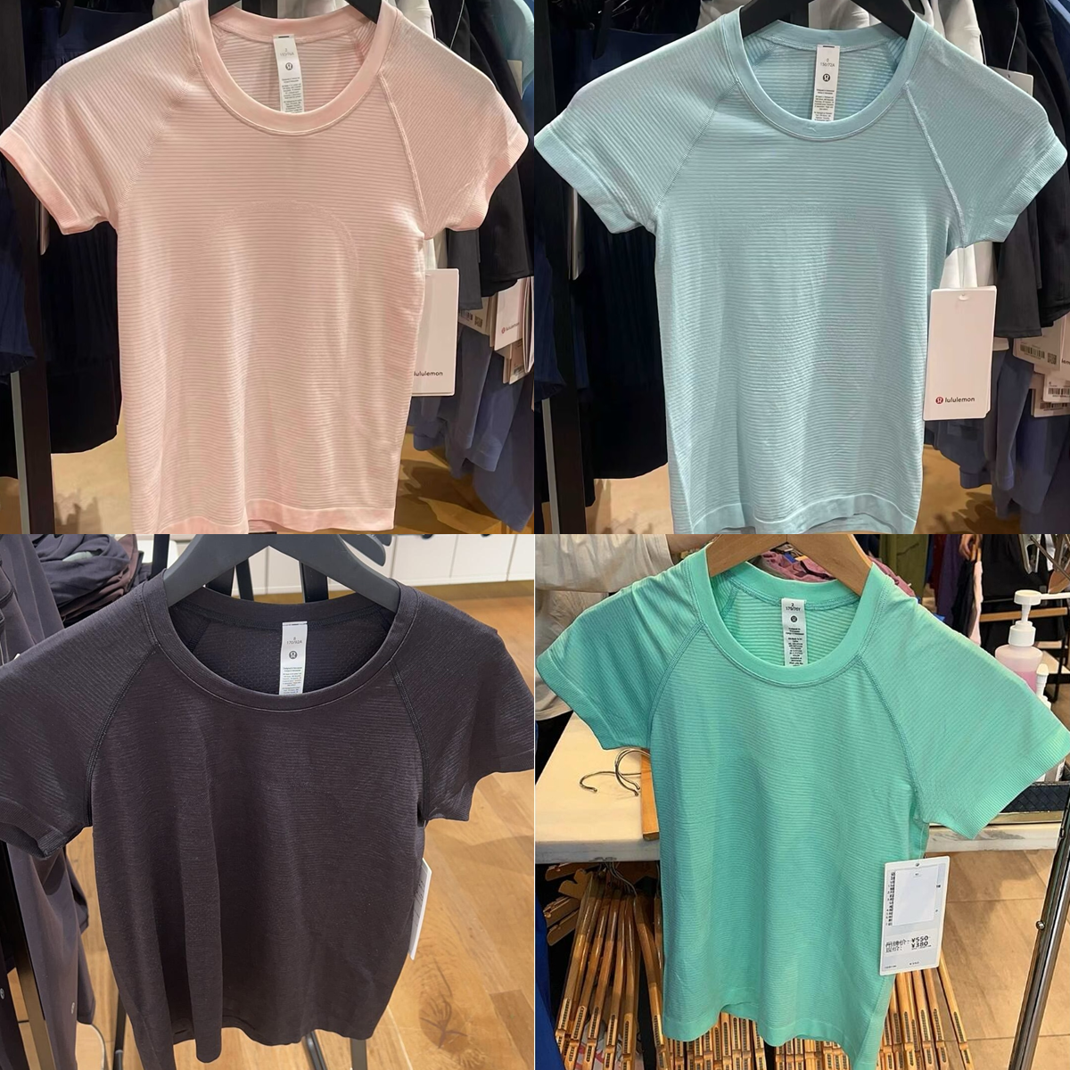 lululemon/露露乐蒙2.0Race款圆领瑜伽服运动速干短袖无缝T恤女士