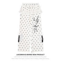 LaceBravo's sweet and cute polka dot hooded sweatshirt, women's bow-decorated casual top, and girlish style coat thumbnail 4