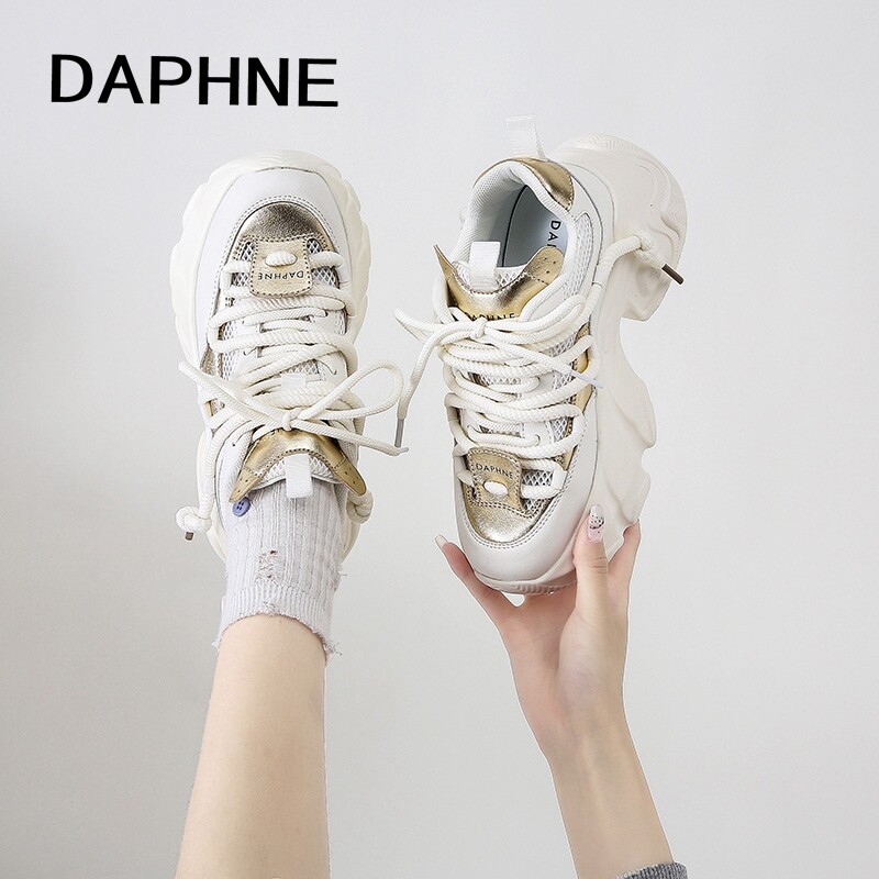 达芙妮2026年春季新款厚底增高老爹鞋时尚百搭轻便休闲运动鞋女鞋