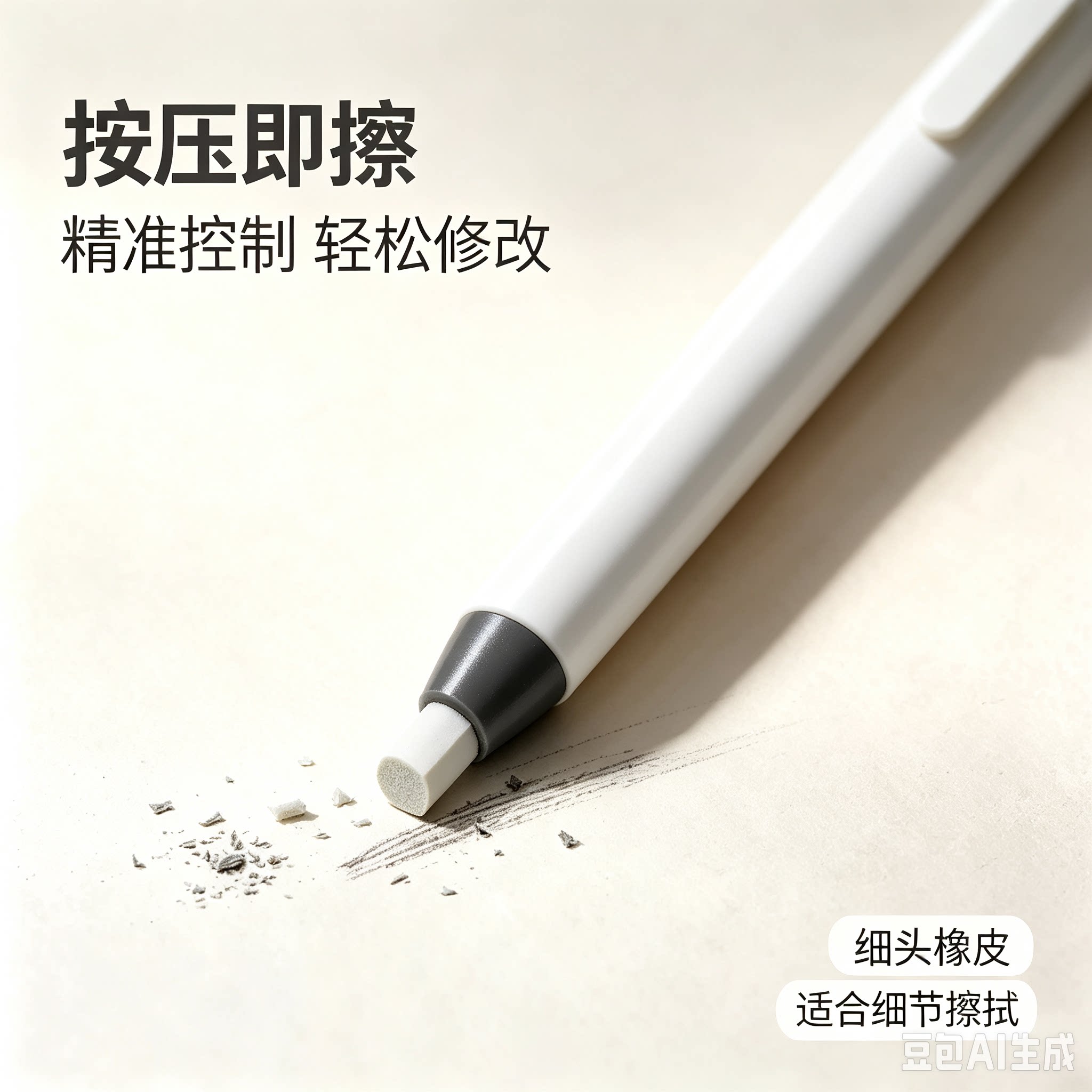 【老师推荐】按压式橡皮擦笔多种字迹修改擦除学生橡皮擦笔JM