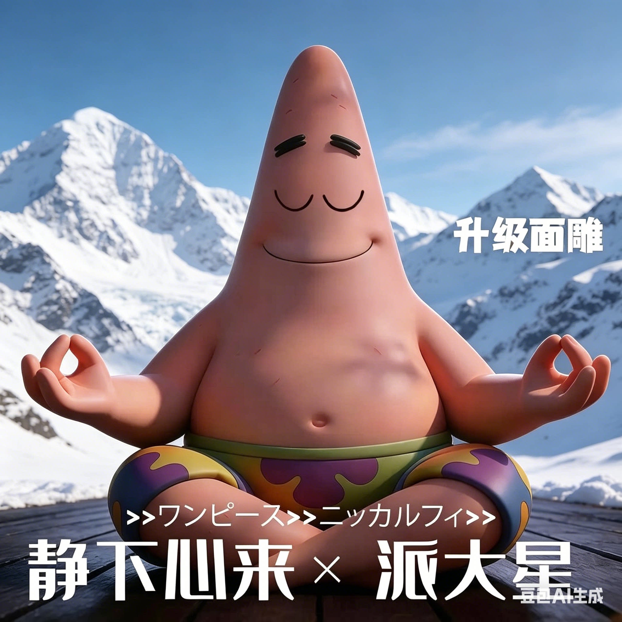 【静下心来】派大星车手办高冷闭眼派大星车载摆件生日礼物PJ