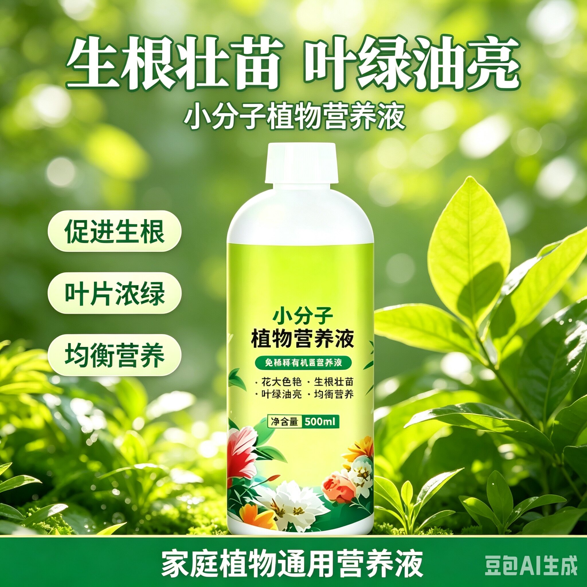 【下单立减50】小分子有机营养液绿植通用型花卉盆栽水溶肥料JM2