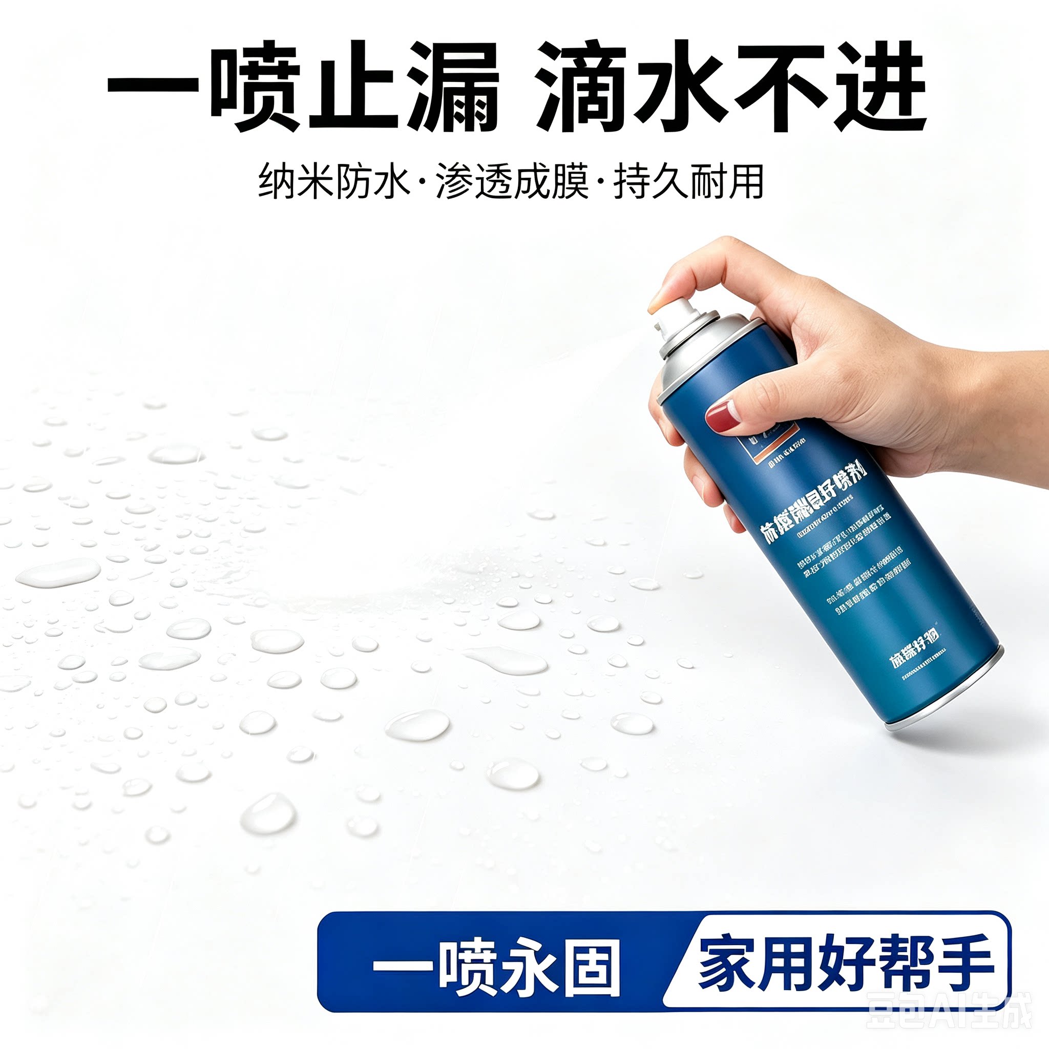 【新升级】防水补漏喷雾屋顶外墙裂缝堵漏室内阳台通用喷漆JM-X1