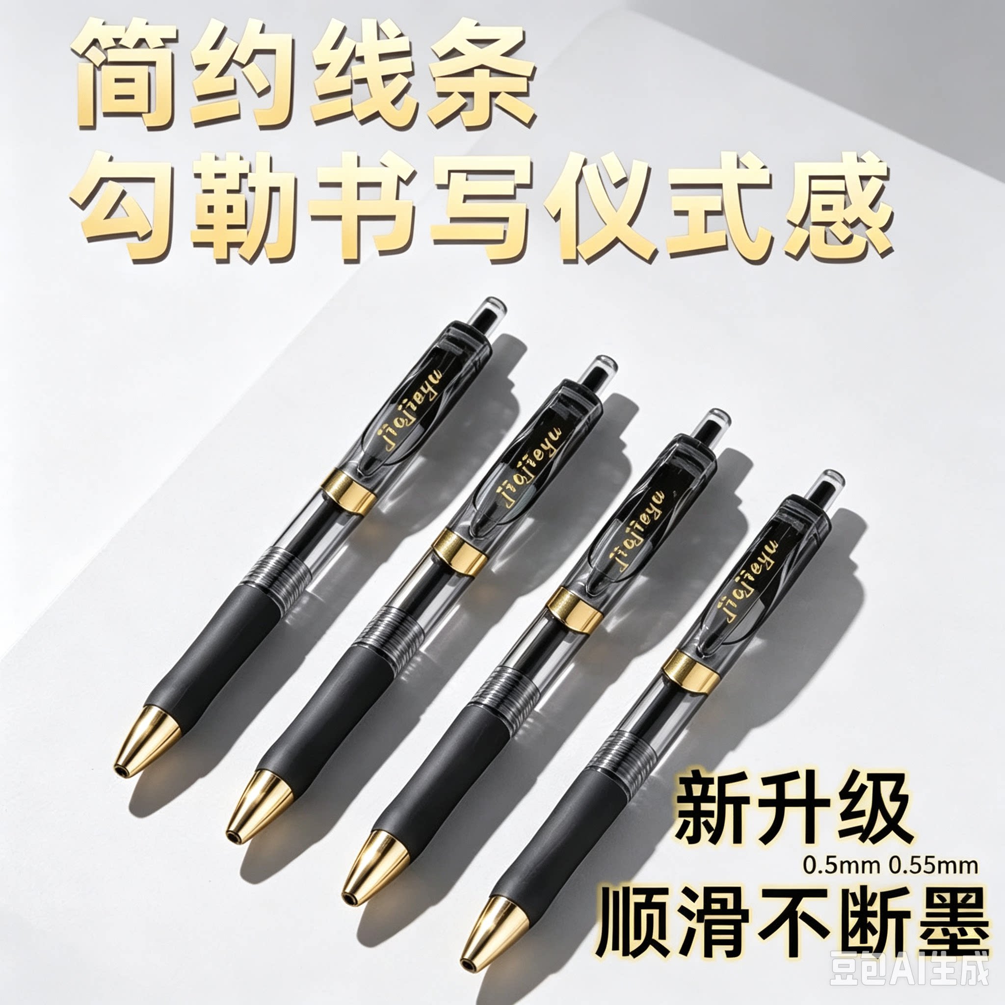 【老师推荐】按动中性笔 0.5mm 学生刷题专用顺滑 ST 笔尖考试JH