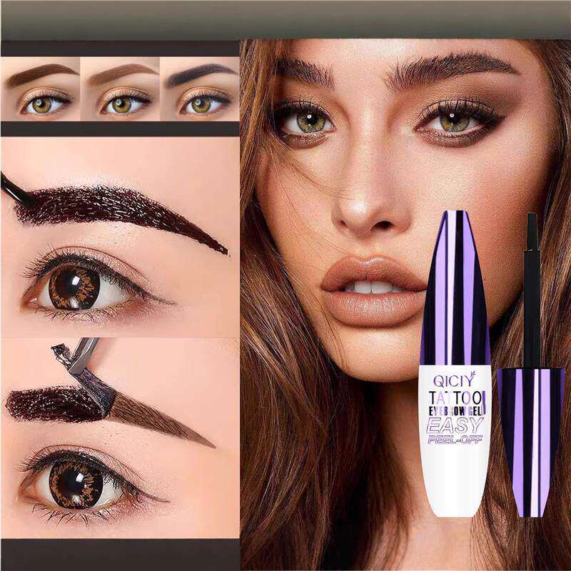 Foreign Trade Peel Off Brow Gel 出口撕拉染眉膏半永久自然持久