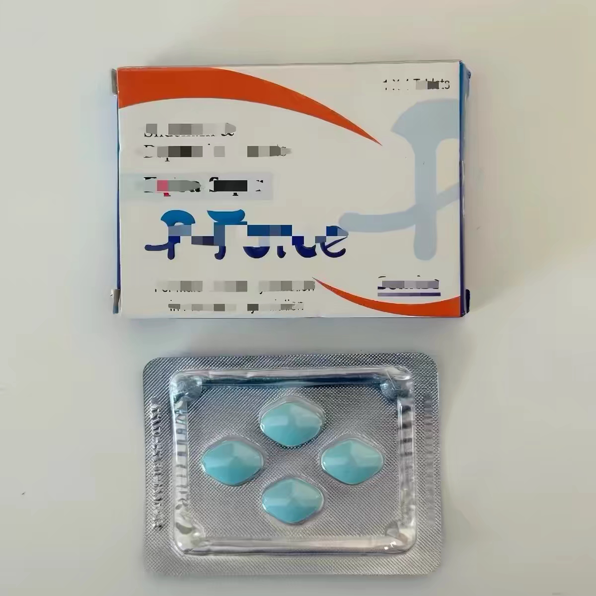 【经典蓝P】海外原装经典款双百配置双重能量补充片男正品4粒/盒