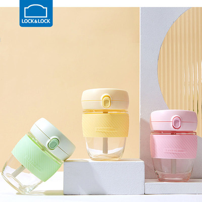 乐扣小蜜罐玻璃水杯咖啡杯情侣杯