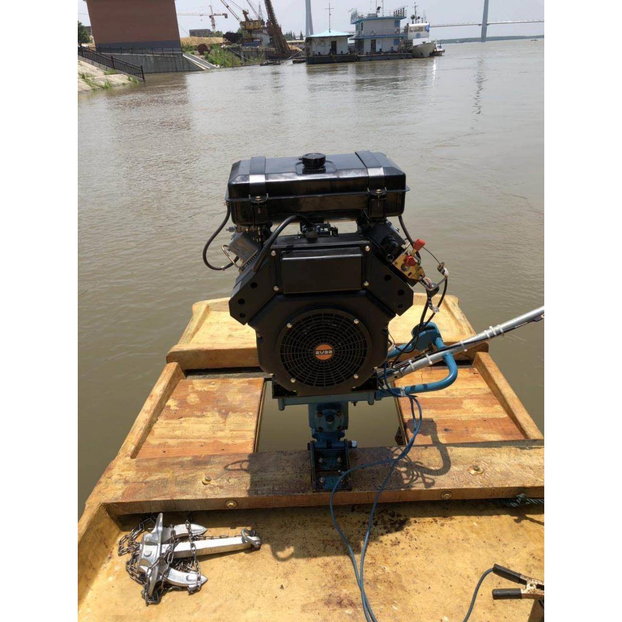风冷双缸柴油发动机2V92FD16kw24马力船挂收割液压泵工程机