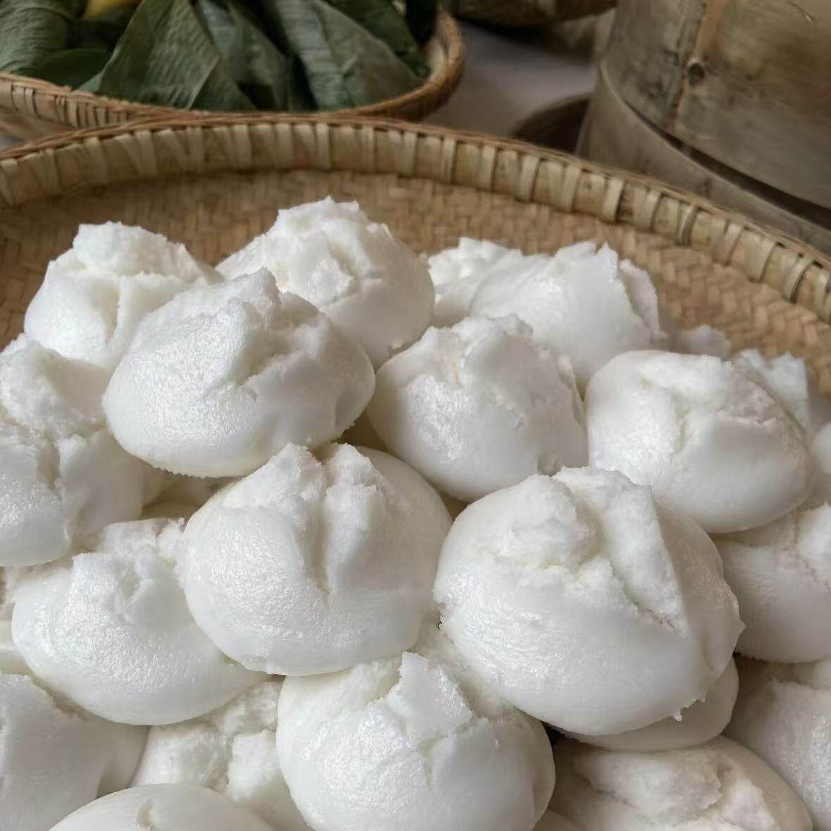 (共发17个)米粑粑 湖北恩施特色米糕发糕泡粑白糕早餐加热即食