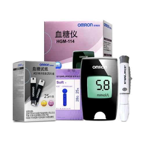 欧姆龙血糖仪试纸条AS1适用HGM-111/112/114血糖测试仪居家自用配