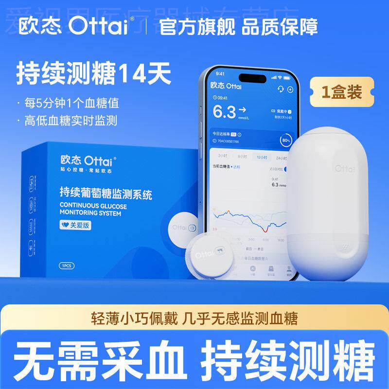 欧态动态量CGM免扎手指针24小时Continuous Glucose Monitor配件图片