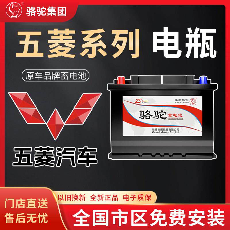 骆驼汽车电瓶蓄电池45ah48ah五菱之光宏光荣光杨光兴旺小卡微面 面包