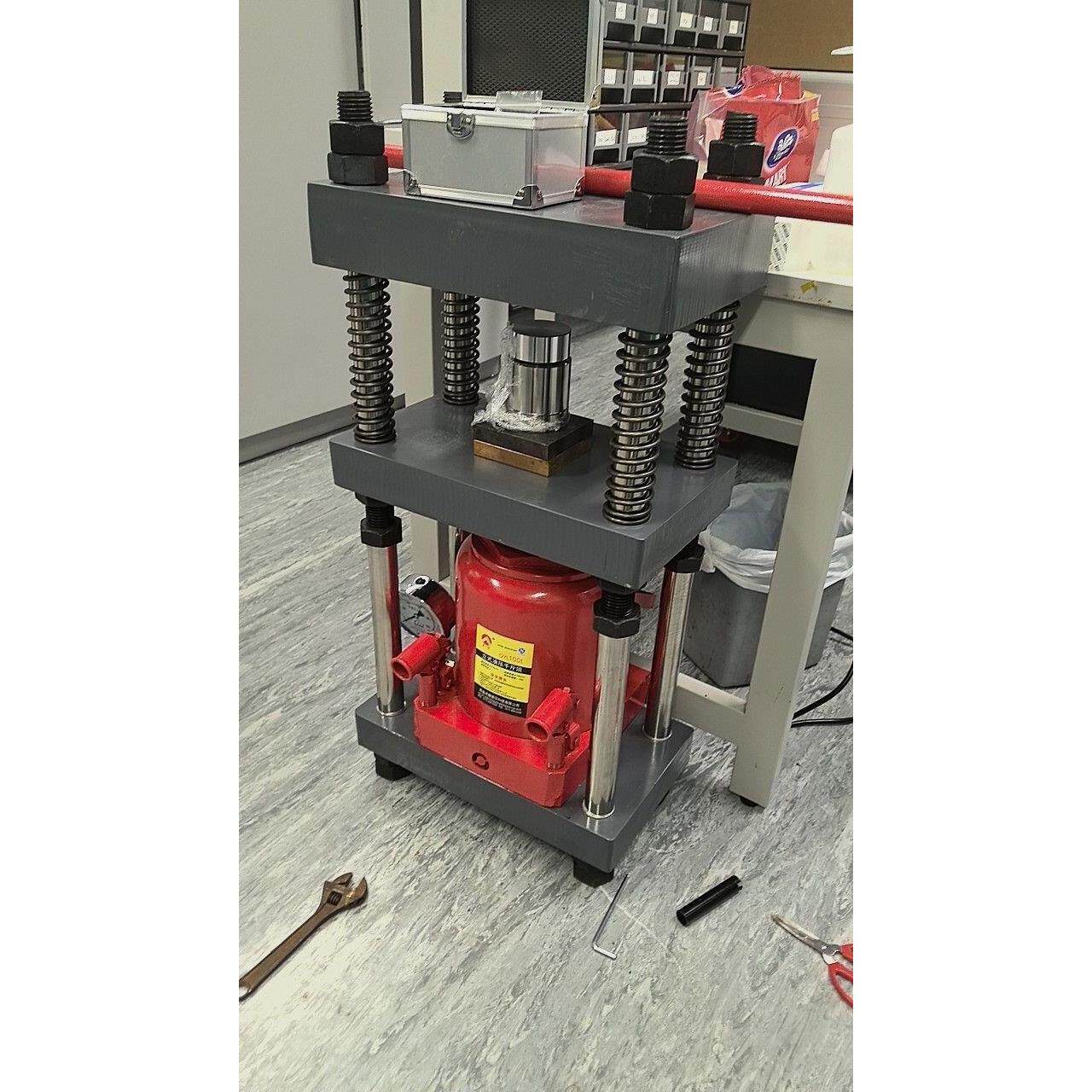 定制手动压力机压钢膜模具液压打饼器实验室专用测试粉未液压片机