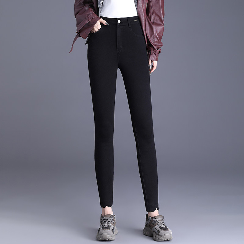 打底裤春秋薄款紧身牛仔小黑裤女裤弹力裤子2025新款今年流行爆款
