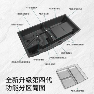 适用于理想L6L7L8L9后备箱储物盒多功能置物车内尾箱收纳箱车配件