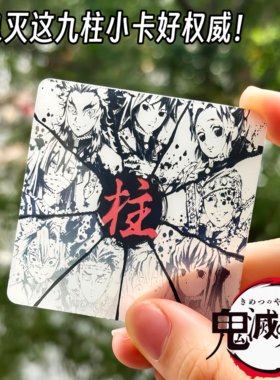 Q版鬼灭之刃九柱光栅卡~