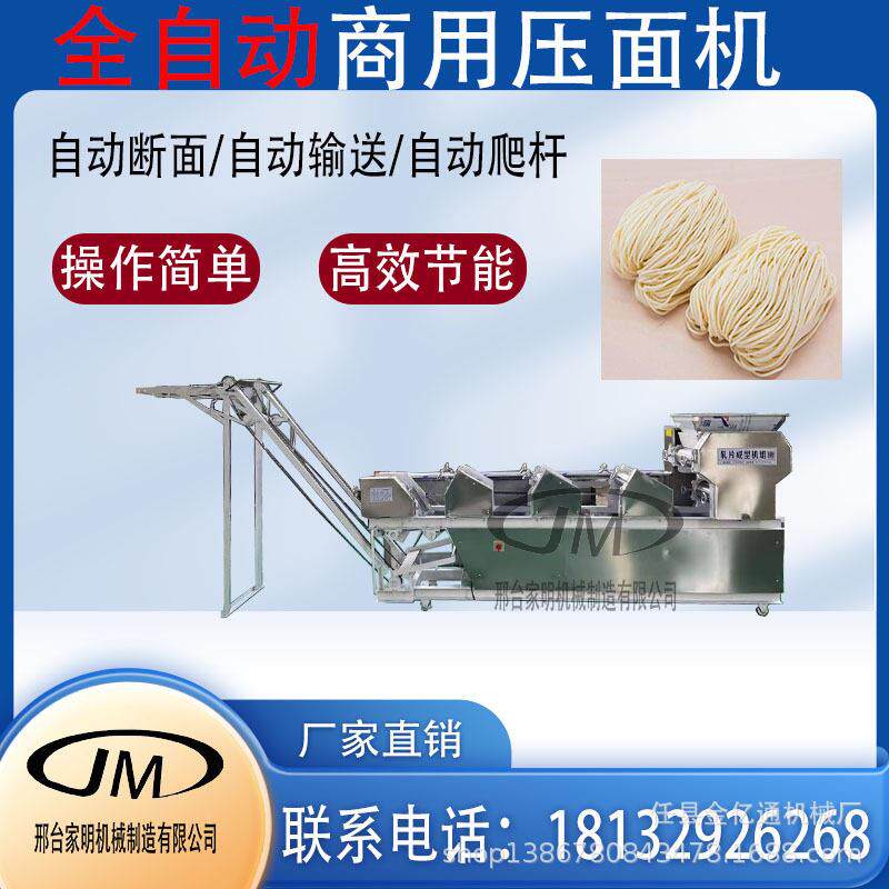爬全机737自动挂面机鲜湿面成型机压面面条器仿手工条叠皮杆一体