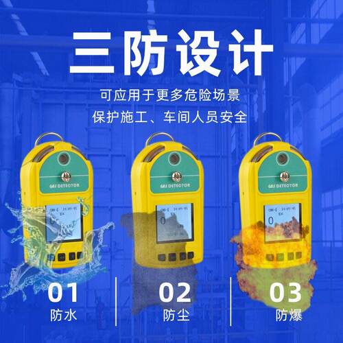 锅炉房燃气报警器便携式煤气燃气漏仪库瑞克探测测器泄燃气煤气泄