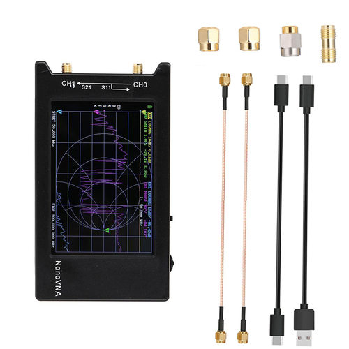 4寸矢量网络分析仪NanoVNA-H4测量范围：10KHz-1.5GHz