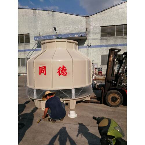 同德玻璃钢冷却塔 闭式冷却塔 10/500T 通风 冷水塔 横流 施工