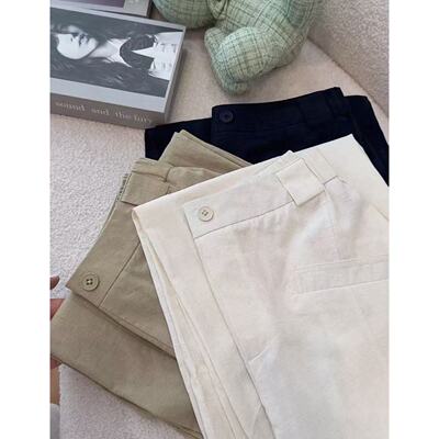 老钱风显瘦直筒休闲裤夏季薄款