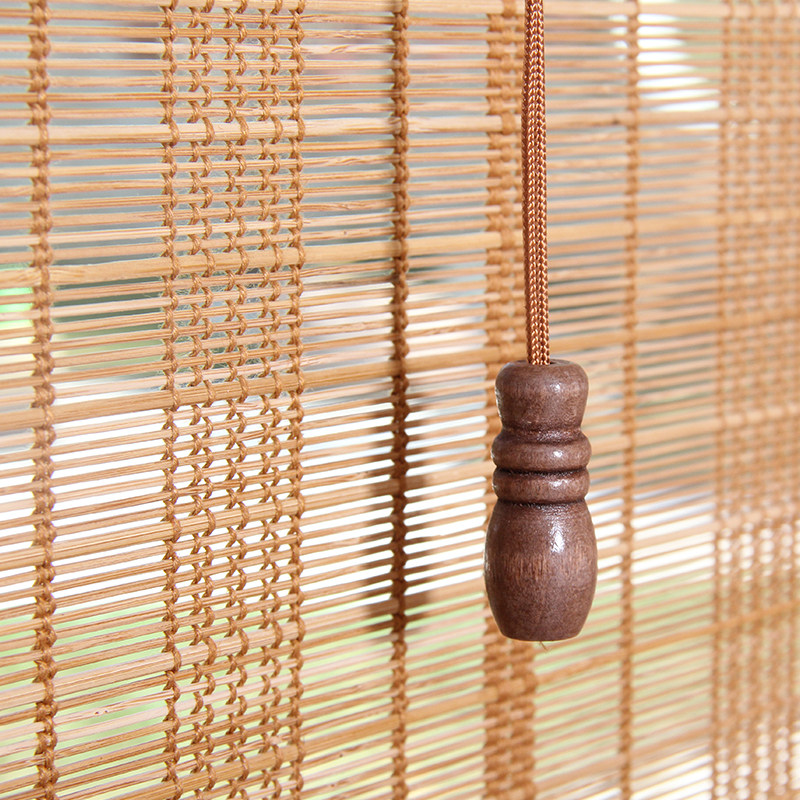 日式竹帘窗帘卷帘遮光百叶免打孔安装帘子和风隔断帘日系复古门帘