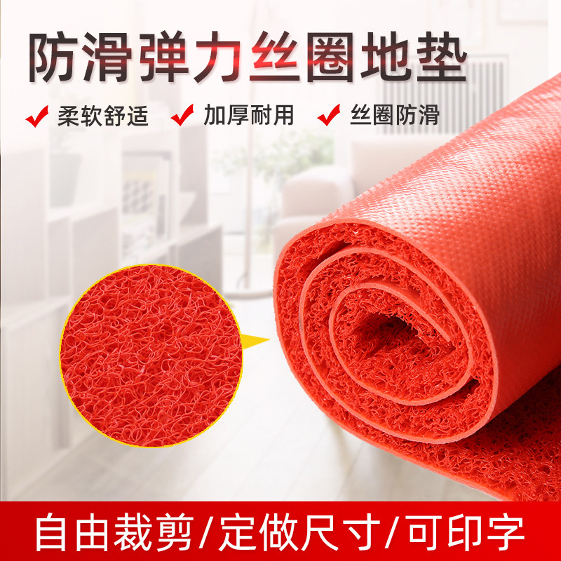 垫子拉丝地垫进门入户门口防滑大面积可裁剪丝圈pvc塑料地毯脚垫