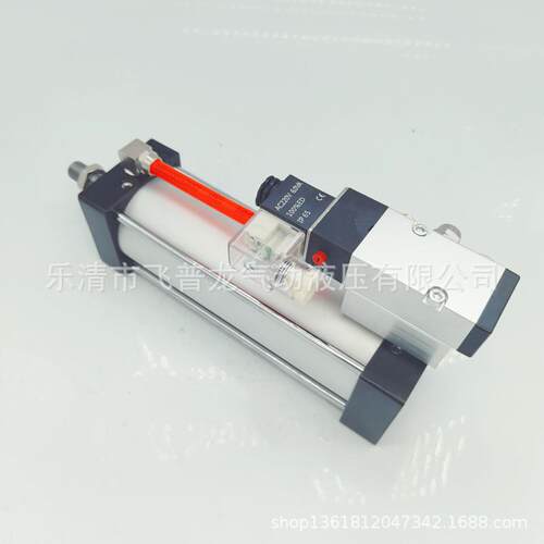 SCF带阀气缸SCF63X100带阀气缸电磁阀和气缸一体