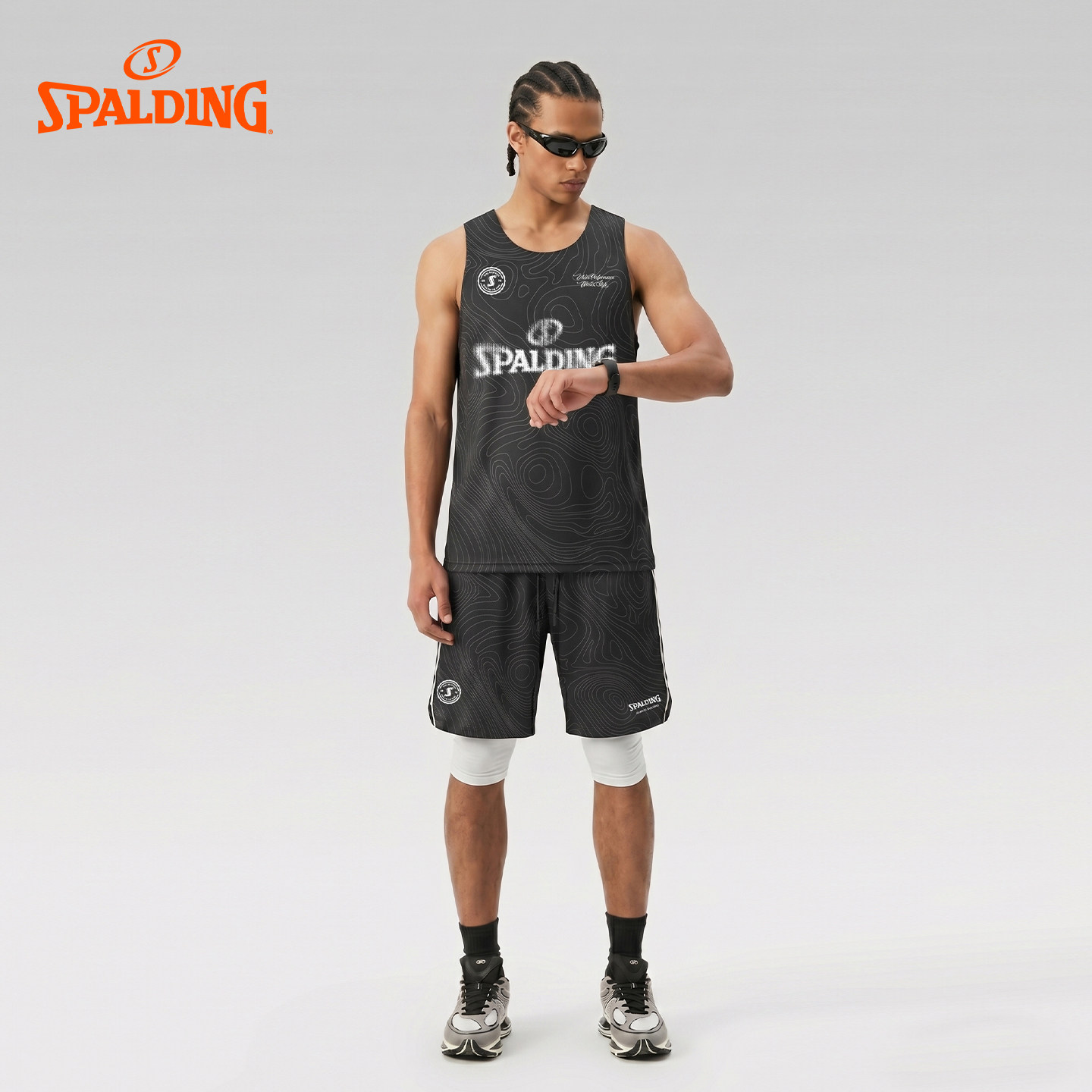 SPALDING斯伯丁篮球服套运动套装