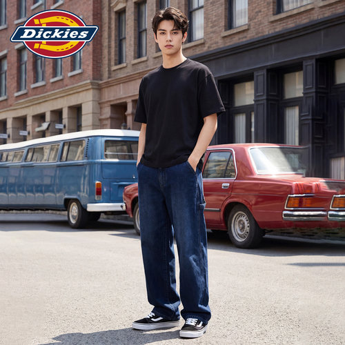 Dickies 超宽松版型牛仔老爹伐木长裤  DK0A89PX