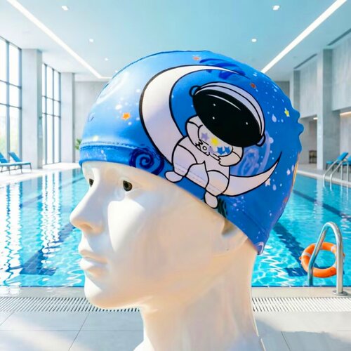 儿童泳帽布帽中小童卡通小孩泳帽游泳馆沙滩温泉训练成人泳帽男女