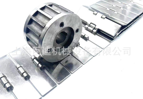 厂家机加工金属平顶链812-19齿主动链轮 45#钢 带档圈 档边 C13S