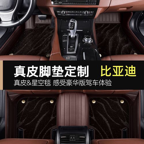 比亚迪宋plus秦plus dmi pro元唐汉ev专用海豚海豹汽车脚垫全包围
