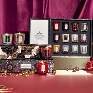 圣诞节礼物VOLUSPA香薰蜡烛12支香氛礼盒35g 12瓶生日情人节套装