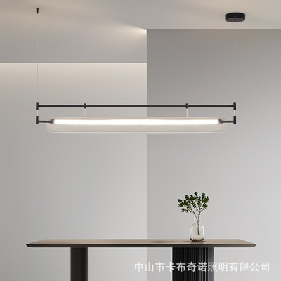 意式极简设计师长条餐厅吊灯