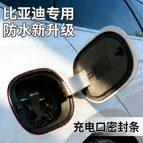 适用比亚迪秦宋PLUSDmi 唐Ev海豚海鸥海豹06充电口密封条专车专用