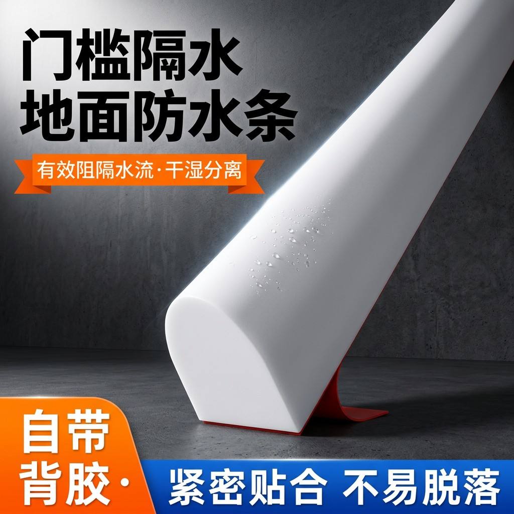 防水条卫生间挡水条浴室地面拦水阻水淋浴房隔断自粘干湿分离神器