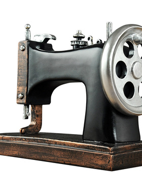 创意怀旧缝纫机模型 复古装饰品小摆件 杂货铺服装店橱窗道具美式
