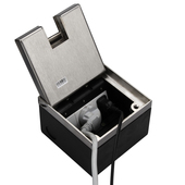 镶嵌大理石瓷砖地插座不锈钢隐藏式 五孔地插地板地面插座 开启式