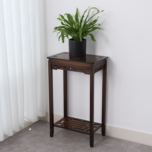 花架客厅落地式多层花盆架阳台新中式实木绿植置物架花台摆件架子