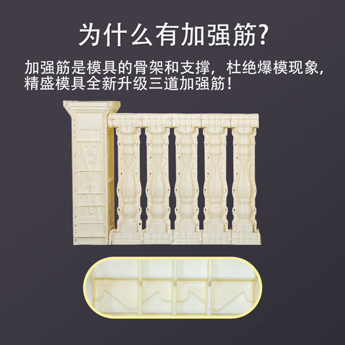 罗马柱栏杆模具阳台护栏花瓶柱水泥柱子扶手欧式别墅现浇围栏模型