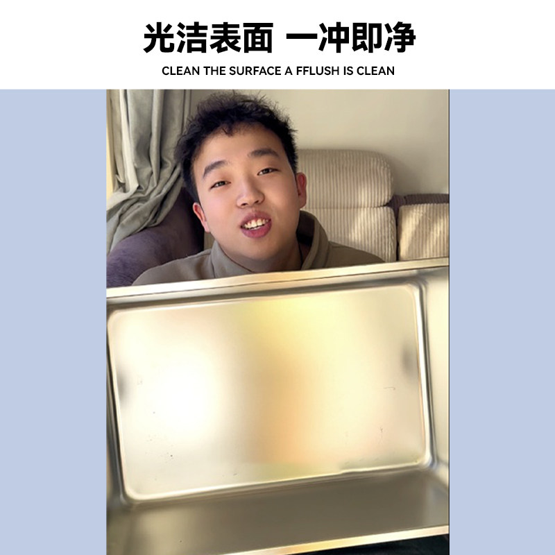 喵君 不锈钢开放式猫砂盆 超级大加高猫厕所特大号防外溅易清洗